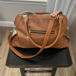 Big Buddha hand/shoulder Bag with Gold Accents